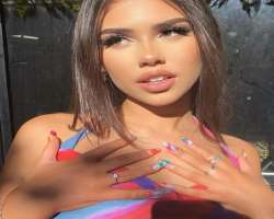 Halton loves decorating her nails and often shares photographs with different color nails on her Instagram.